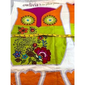 Owlivia by Mitzi Powers Stuffed Pillow Making Pattern Cotton Screen Print Fabric